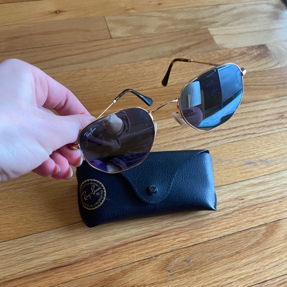Ray-Ban Hexagonal Flat Sunglasses LIKE NEW - Picture 2 of 7